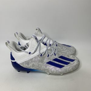 Adidas Football Cleats Adizero Reign Young King Mens Size 11 FU6707 Floral Blue
